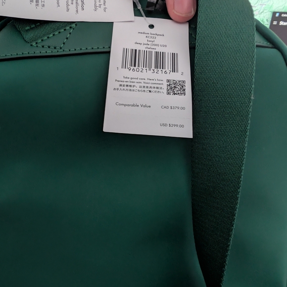 Kate Spade Green Backpack, Wallet, And Makeup Bag - Retails $467 - Picture 7 of 8